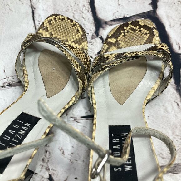 8 STUART WEITZMAN so sexy Python skin Sandals GUC - Picture 10 of 15